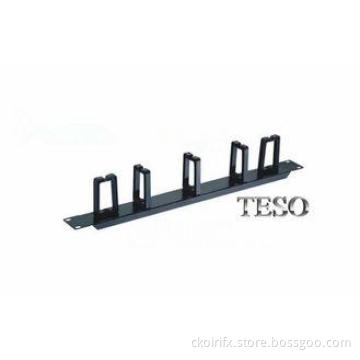 5 Ring Horizontal Cable Management Panel , Rack Cable Manag